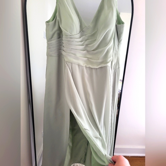 Dusty Sage Azazie 'Kori' Dress, EUC - Picture 8 of 10